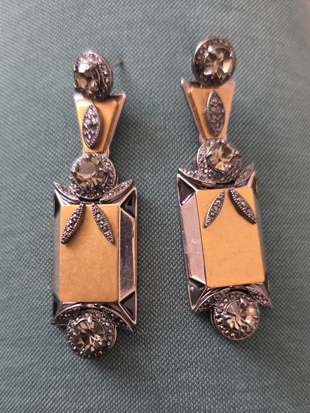 J.crew Silver Art Deco Drop Earrings - Women Jewelry